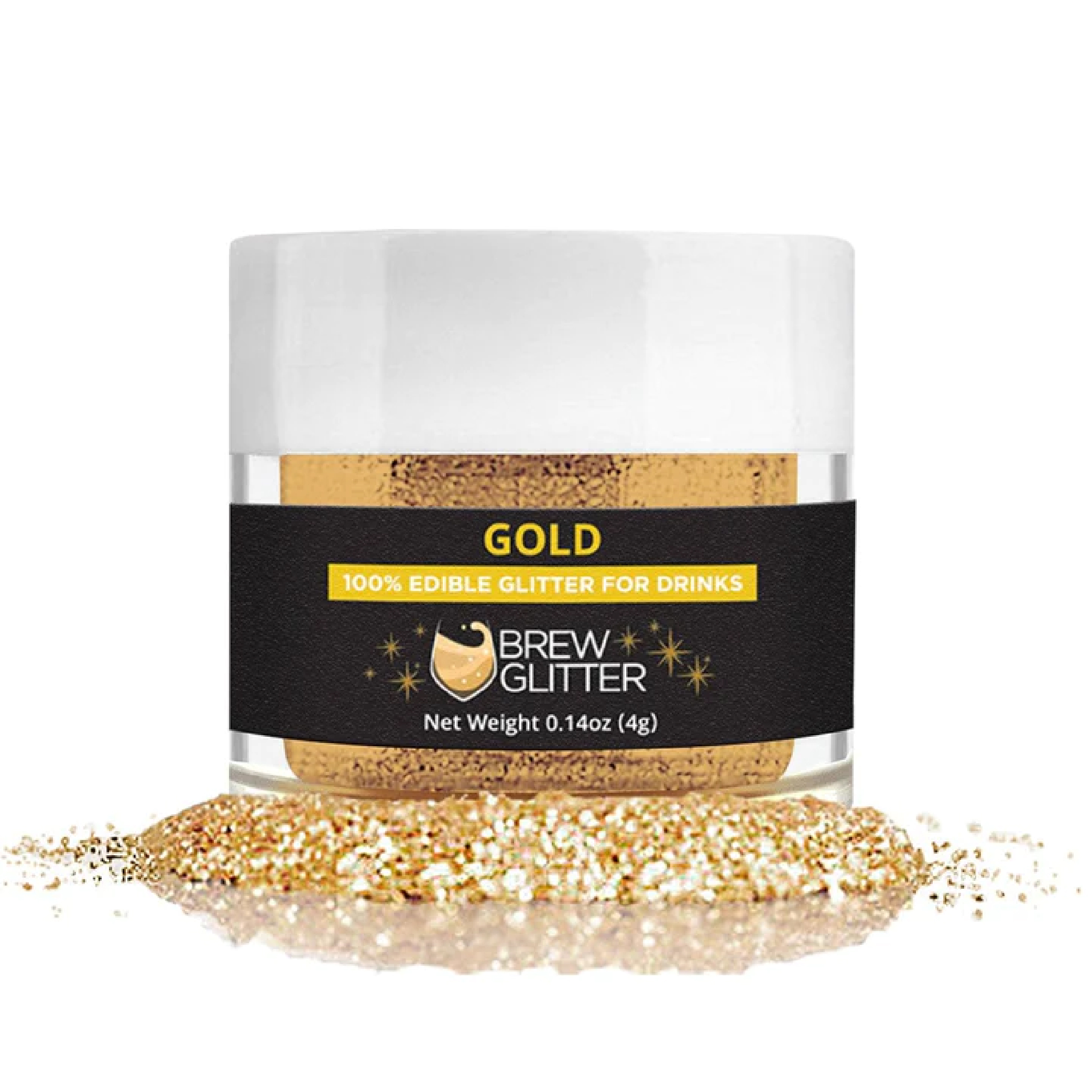 Iced Tea Edible Glitter For Drinks Brew Glitter (Gold) 4g